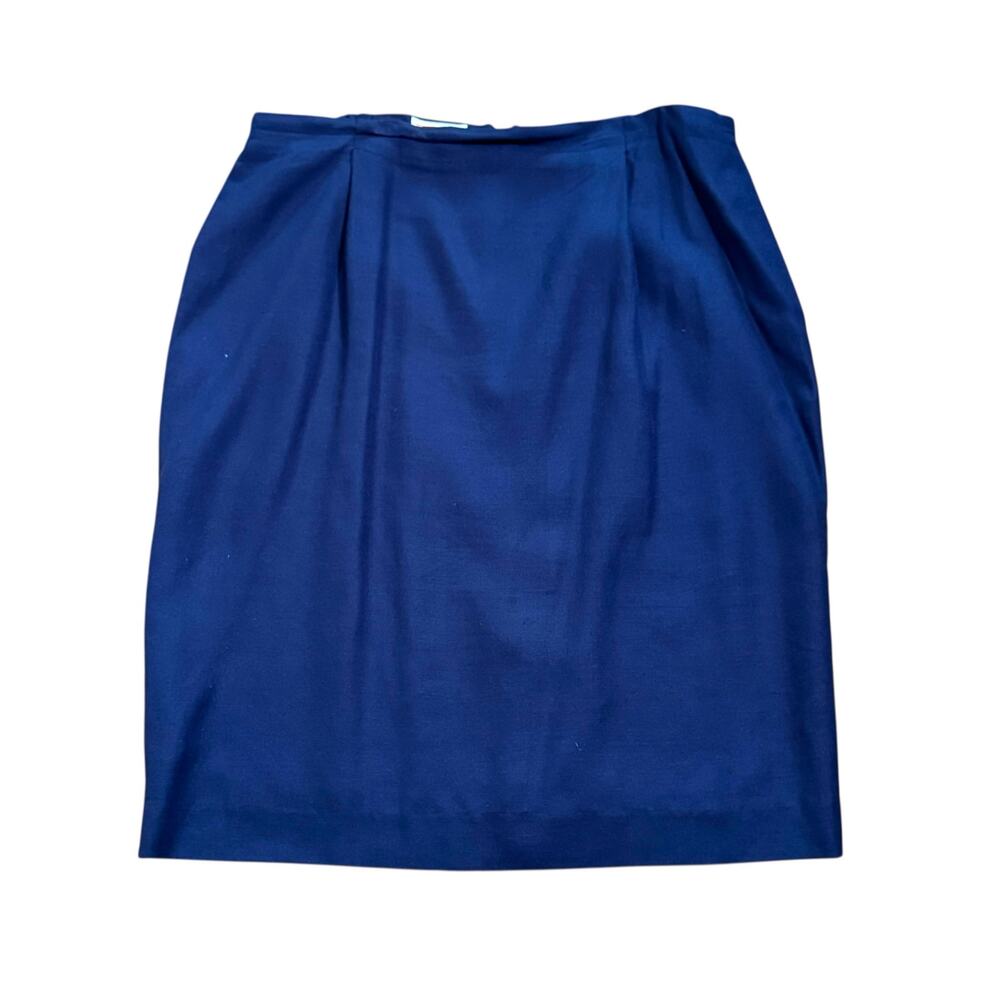 Vintage Talbots Plus Size 18 Made in the USA Linen Blend Pleated Skirt